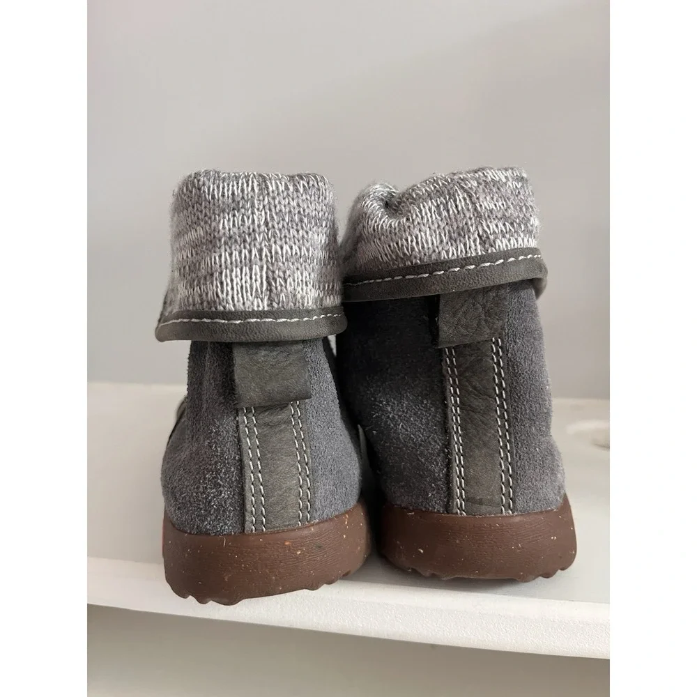 Chaco Barbary Hiking Boots Gray Outdoor Suede Leather Women's 6.5 W1
